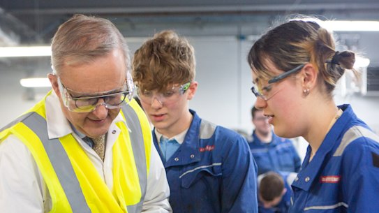Prime Minister Anthony Albanese has toured the BAE Systems shipyard in Barrow-in-Furness, England where the United Kingdom’s first AUKUS submarine will be built.