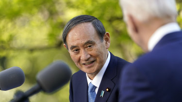 Japanese Prime Minister Yoshihide Suga was the first foreign leader invited to the White House after Joe Bidenâs inauguration.