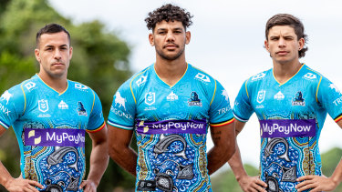 The Gold Coast Titans’ Indigenous jersey.