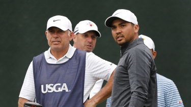Jason Day and caddie Steve Williams during their failed British Open pairing in June.