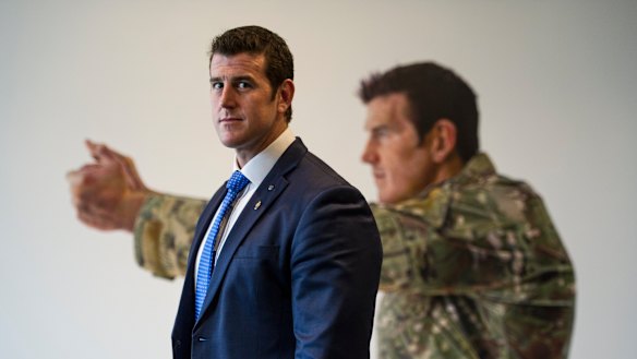 Ben Roberts-Smith at  the Australian War Memorial in 2014.