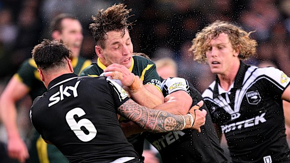 Cameron Murray played through the pain of a serious wrist injury in Sunday’s win over New Zealand.