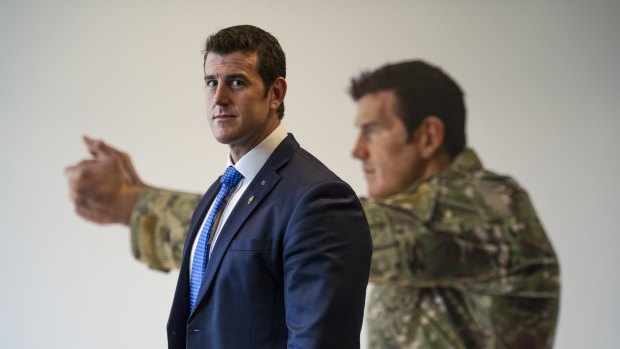 Ben Roberts-Smith at  the Australian War Memorial in 2014.