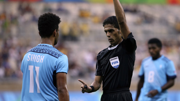 Banned for life: Fahad Al Mirdasi will not officiate at the World Cup in Russia or anywhere after being hit with the toughest of sanctions. 