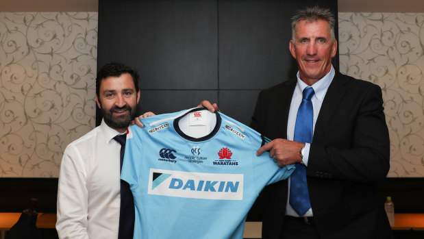 Andrew Hore (left) and Rob Penney in Japan last month. 