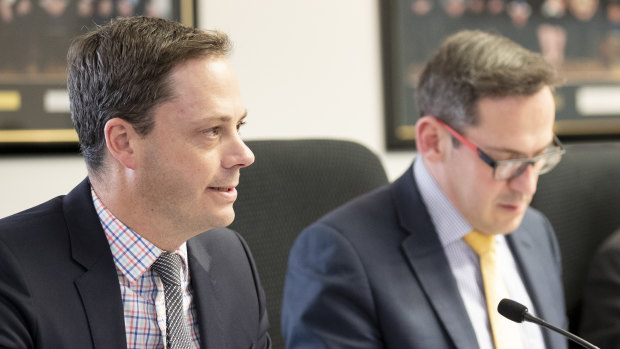 Asbestos Response Taskforce executive director Bruce Fitzgerald, left, has written to homeowners not participating in the Mr Fluffy buyback and demolition scheme.