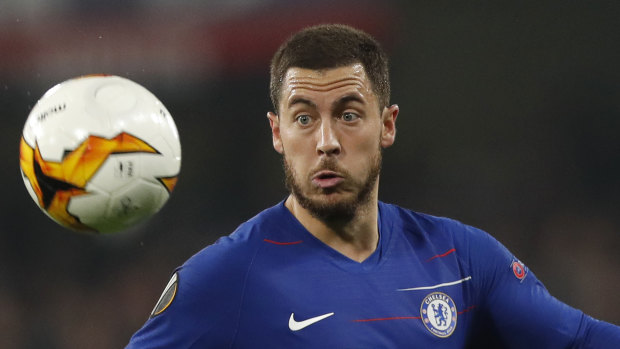 Chelsea's Eden Hazard in action in the Europa League semi on Friday.