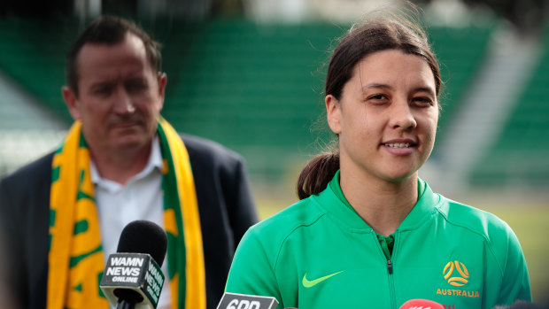 Matildas captain Sam Kerr said the World Cup in Australia would boost grassroots participation.