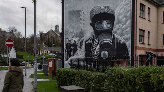 Reminders of the Troubles are never far away in the Bogside, a prominent Irish Republican Army heartland in Londonderry.