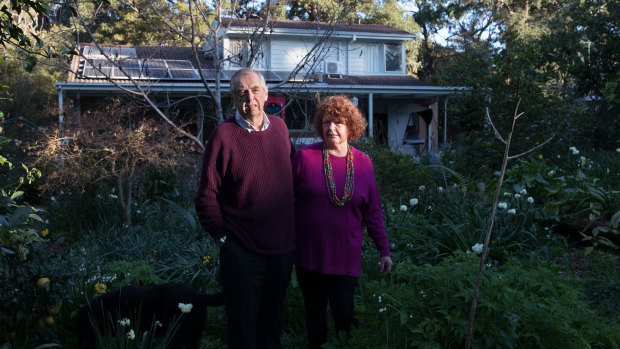 Carol and Jack Flanagan at their West Pennant Hills home.  