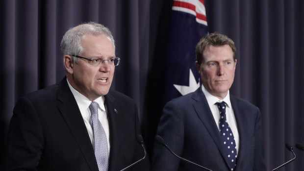 Prime Minister Scott Morrison and Attorney-General Christian Porter.