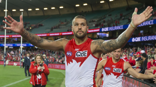 Man of the hour: Lance Franklin was back to his imperious best with a five-goal display against West Coast on Sunday.