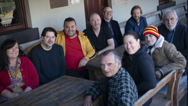 The team behind the film about Pemulway: (clockwise from left) Lynnette Marlow, Andrew Dillon, Jon Bell, Reg Cribb, Mike Jones, Ian Sutherland, Phil Noyce, Richard Green, Catriona McKenzie and Colin Isaacs.