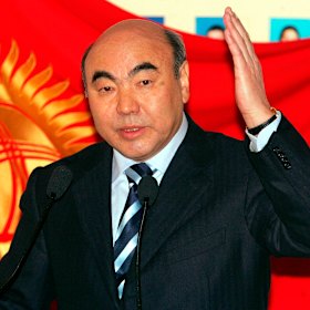 Downbeat: Former Kyrgyz president Askar Akayev.