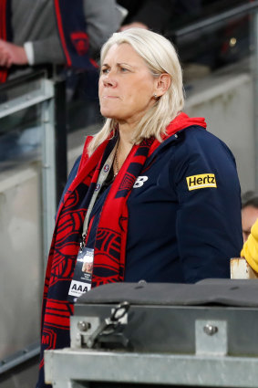 Melbourne president Kate Roffey says she has not spoken recently with Christian Petracca.