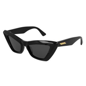 Maria Th attil covets a pair of these black Bottega Veneta “Cat Eye” sunglasses.