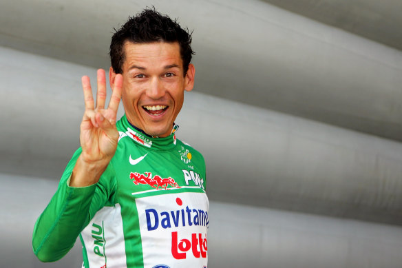 Robbie McEwen, pictured at the 2006 Tour de France, was one of the best sprinters of his era.  