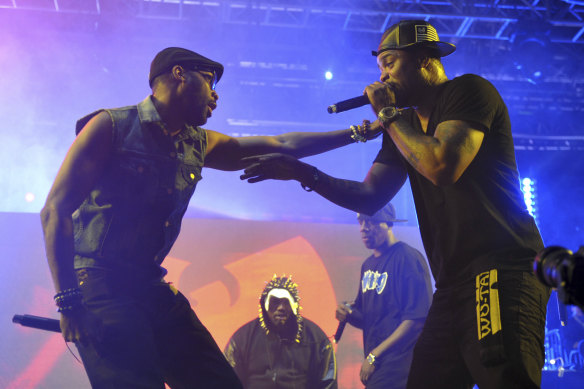 Robert Fitzgerald Diggs, aka RZA, left, and Clifford Smith, aka Method Man, of Wu-Tang Clan, right, originally stipulated that the album could not be released for 88 years. 