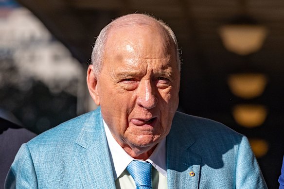 Alan Jones has appeared irritated, angry and resolute throughout complainant “J”’s evidence.
