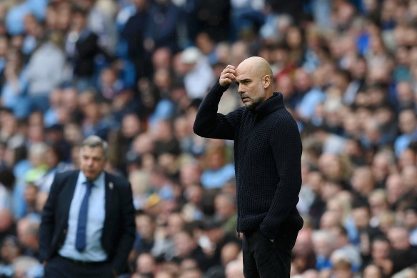 Pep Guardiola was not happy.