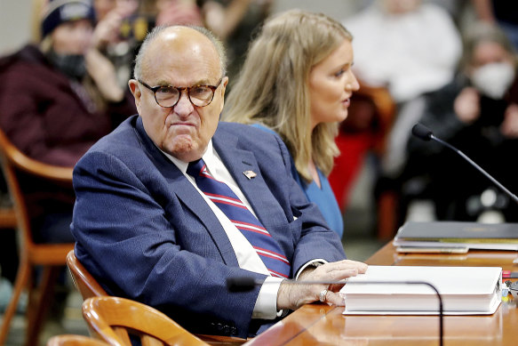 Rudy Giuliani, former president Donald Trump’s personal lawyer, pictured last month.