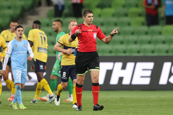 Referee Shaun Evans was at the centre of a massive VAR storm on Tuesday night.