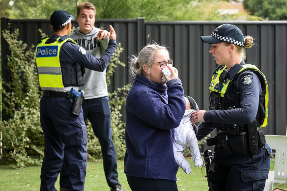 Police recruits undergoing family violence training.