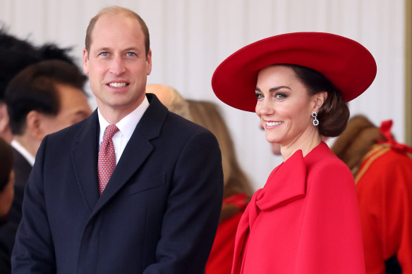 Prince William and Princess Catherine, pictured in less controversial times.