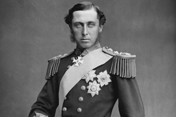 Prince Alfred, Duke of Edinburgh, dined on pigeon vol-au-vents, beef tongue and marbled frozen jellies during his visit to Melbourne in 1867.
