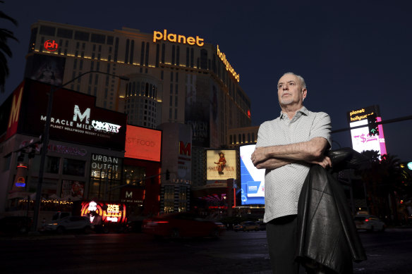 Jeff German on the Strip in Las Vegas, in June 2021. 