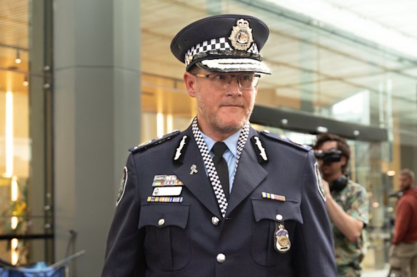 AFP Assistant Commissioner Stephen Nutt after appearing at the royal commission.