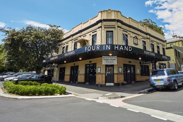 The Four in Hand Hotel in Paddington has been sold for $8.25 million.