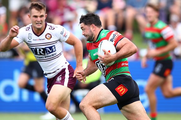 Brandon Smith estava cheio de running backs para os Rabbitohs.