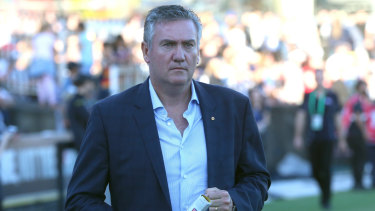 Eddie McGuire will call his first Western Derby on Saturday. 