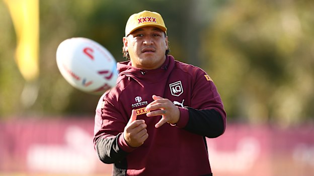 Josh Papalii has come out of representative retirement to inspire a Maroons boilover.
