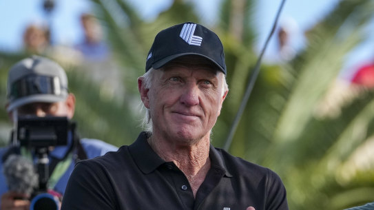 Greg Norman, CEO and commissioner of LIV Golf.