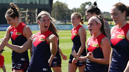 Dee-power: Melbourne was delighted to reach the next stage of the finals.