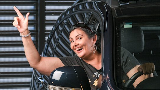 Jodie Fraser calls her Uber "the party car". 