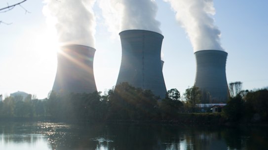 The Bugey nuclear power plant near Lyon, France. 