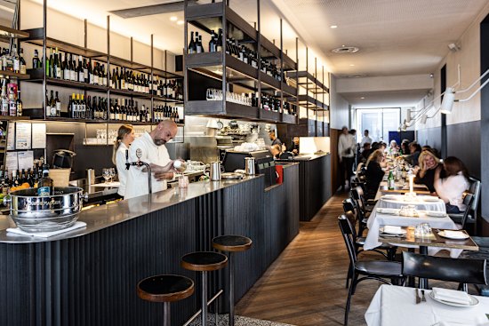 Inside South Yarra’s Bar Carolina, now run by celebrity chef Karen Martini.