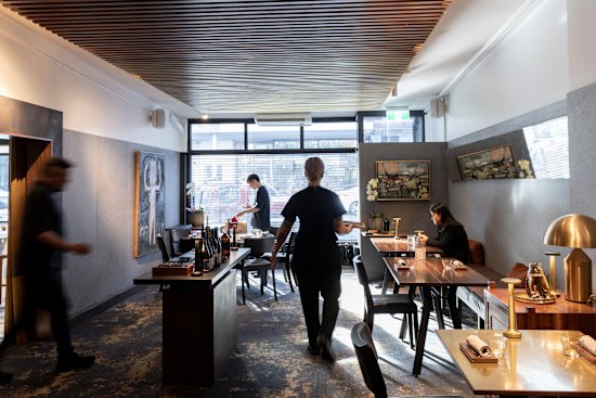 Inside the Collingwood restaurant.