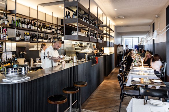 Inside South Yarra’s Bar Carolina, now run by celebrity chef Karen Martini.