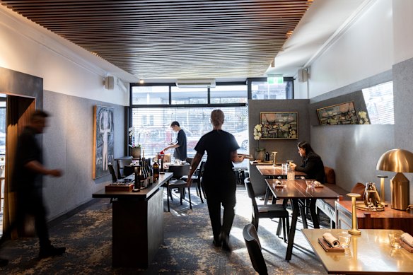 Inside the Collingwood restaurant.