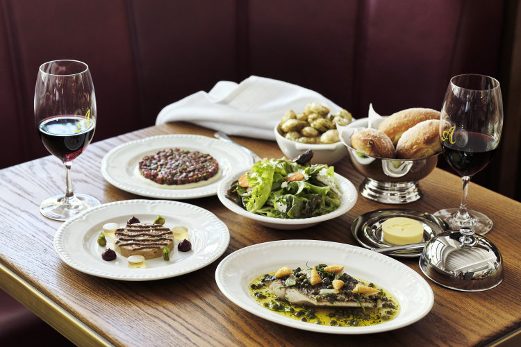 Assorted dishes at Armorica Grande Brasserie in Surry Hills.