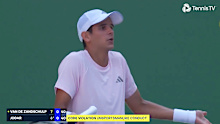 Rafael Jodar was hit with a code violation for a sweary outburst at a ball boy.