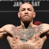 Conor McGregor during the UFC 257 weigh-in at Etihad Arena.