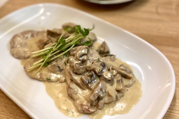 Scaloppine al funghi.