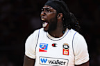 Montrezl Harrell of the 36ers celebrates