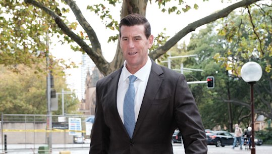 Ben Roberts-Smith outside the Federal Court last month.