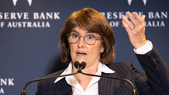 Reserve Bank Governor Michele Bullock.